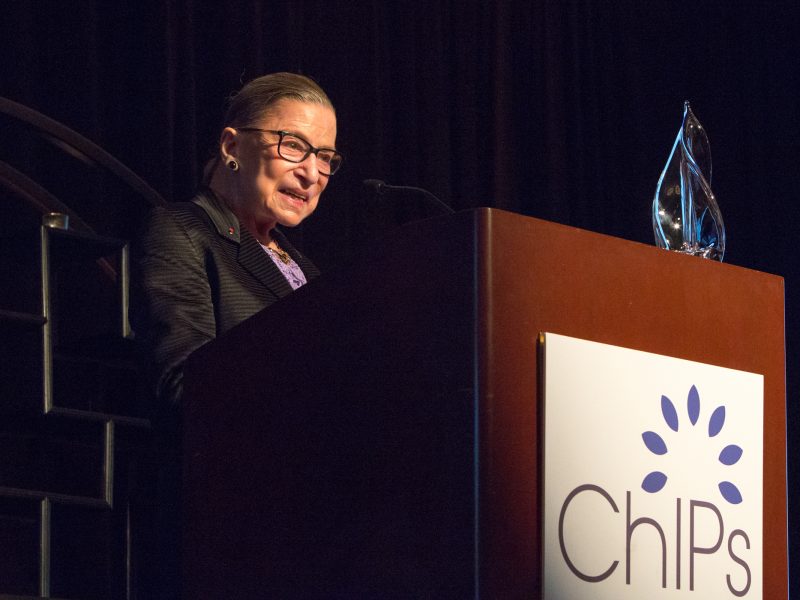 2015 ChIPs Hall of Fame Honorees: Supreme Court Justice Ruth Bader Ginsburg and Professor Jane C. Ginsburg