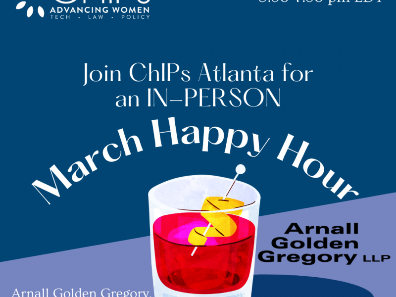 Atlanta Chapter of ChIPs March Happy Hour - In Person